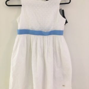 White eyelet lace dress